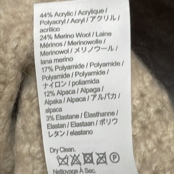 J Crew Cable knit stretch cardigan Color: Heather Light Stone - Picture 9 of 9